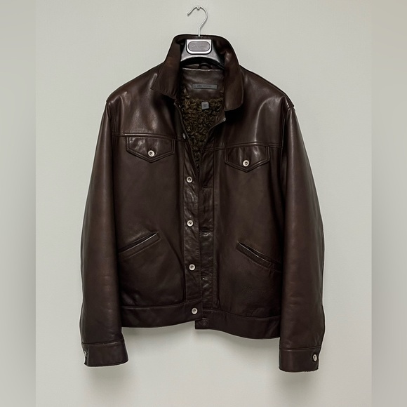 John Varvatos Shearling Trucker Jacket. Size EU 52 USA 42. - Picture 13 of 16
